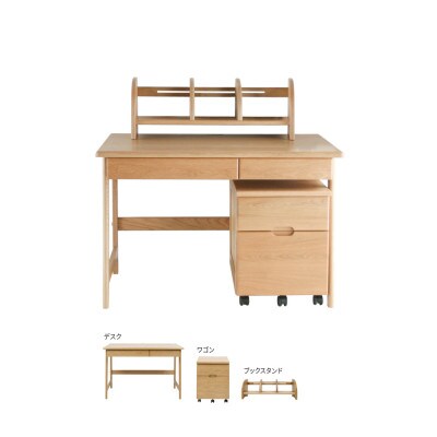 旭川家具 山室家具製作所 プロト No.415 学習デスクセット 北海道ナラ_04716