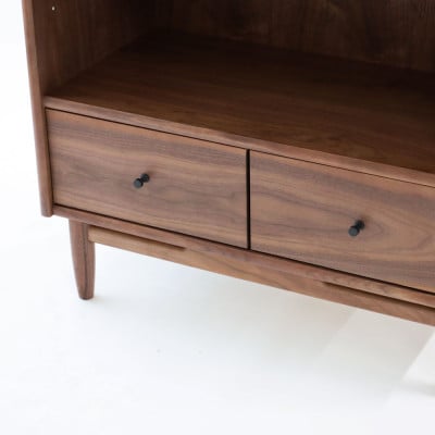 旭川家具 MUKU工房オリジナル ジャム オープンキャビネット ウォールナット_04900