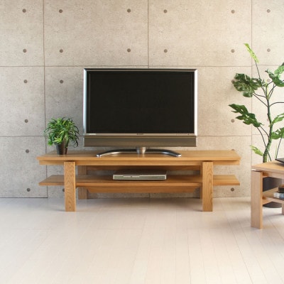 旭川家具 MUKU工房オリジナル ノキ TVボード 北海道ナラ_04912
