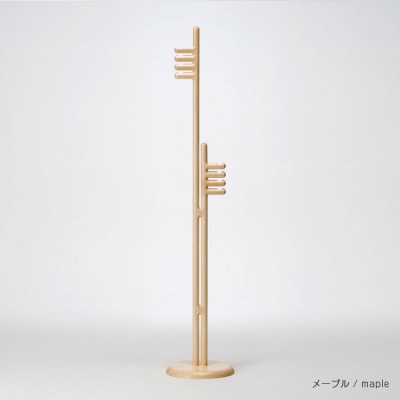 旭川家具 cosine コサイン ツインコートスタンド　メープル_00345