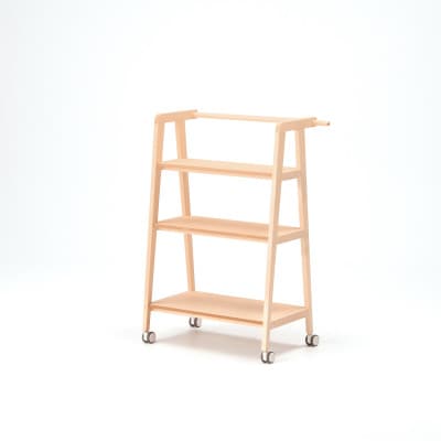旭川家具　cosine　ワゴン シェルフ　メープル_04445