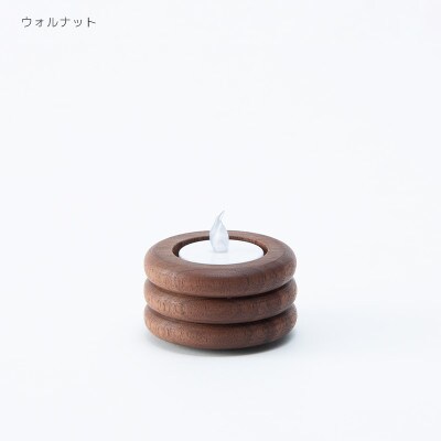 旭川家具 cosine 「キャンドルホルダーPOOL ウォルナット」_03516