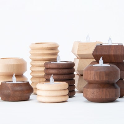 旭川家具 cosine 「キャンドルホルダーPOT メープル」_03519