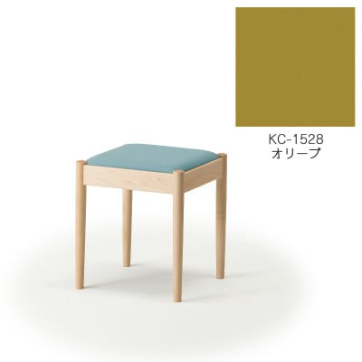 旭川家具 cosine　フォルクスツール メープル　KCオリーブ_03582