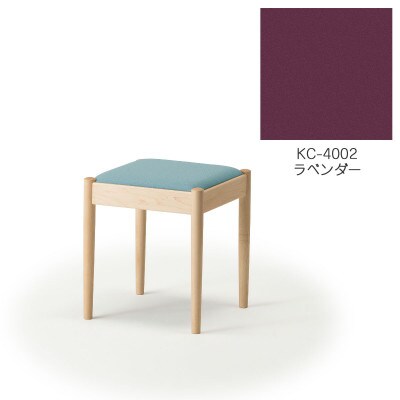 旭川家具 cosine　フォルクスツール メープル　KCラベンダー_03586