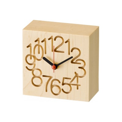 旭川家具 cosine　MUKU時計(小) 名入れ加工あり メープル_03969
