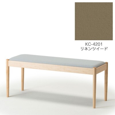旭川家具　cosine　フォルクベンチ　メープルKC　リネンツイード_04497