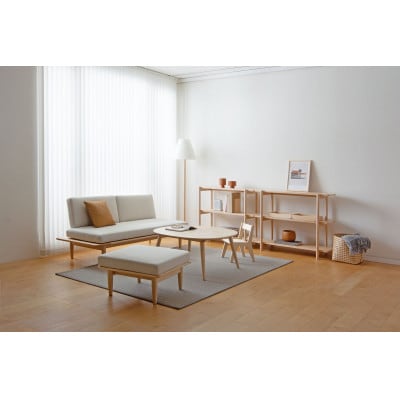 旭川家具　cosine　リビングシェルフ85　北海道タモ_05763