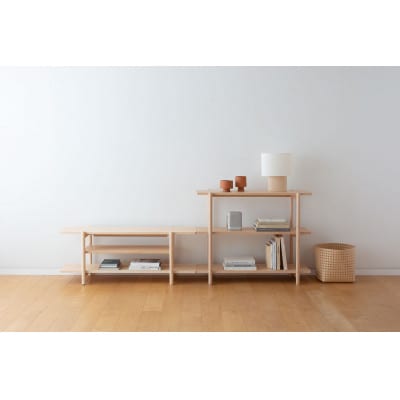 旭川家具　cosine　リビングシェルフ85　北海道タモ_05763