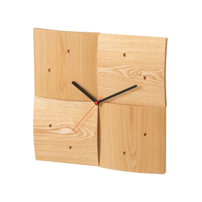 旭川家具　cosine　掛け時計(R)　北海道タモ_05770