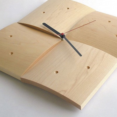 旭川家具　cosine　掛け時計(R)　北海道タモ_05770