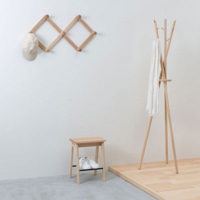 旭川家具 cosine シューラックスツール ライトグレー_04942