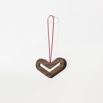 旭川家具　cosine　STEPS オーナメント HEART ウォルナット_05790