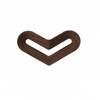 旭川家具　cosine　ブローチ HEART ウォルナット_05787