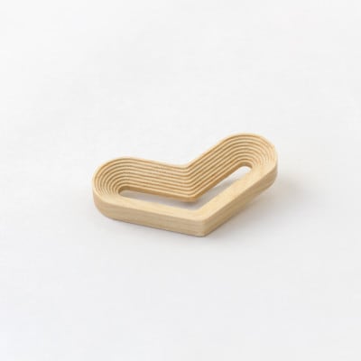旭川家具　cosine　STEPS ブローチ HEART メープル_05738