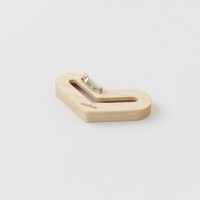 旭川家具　cosine　STEPS ブローチ HEART メープル_05738