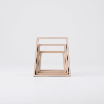 旭川家具　コサイン　cosine　ネストスツール　北海道タモ_06153
