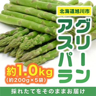 便利な小分け袋入り グリーンアスパラ 約1.0kg(約200g×5袋)_03838