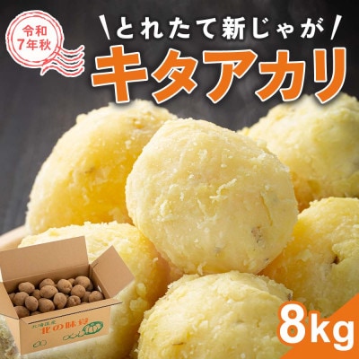 【先行受付】2025年10月より発送　新じゃが　キタアカリ　8kg　北海道産のじゃがいも_03813