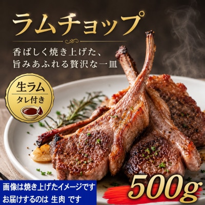 生ラムチョップ(骨付きラムロース肉)500g、無添加タレ80g_05676