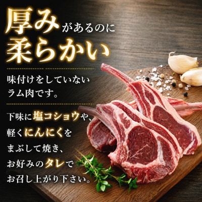 生ラムチョップ(骨付きラムロース肉)500g、無添加タレ80g_05676