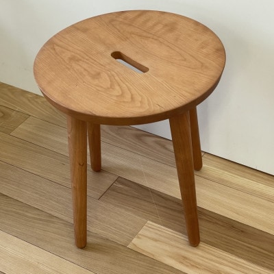 スツール丸(チェリー)_05516