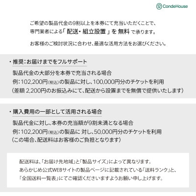 旭川家具 カンディハウス 返礼品自由選定型 100万円分 チケット_03931