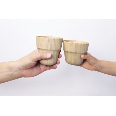 木製コップセット”Oyaco-p(オヤコップ)”　(旭川クラフト)_00446