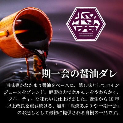 【名物グルメ 冷凍】炭焼あぶりや 一期一会 秘伝ダレ豚ホルモン 10パック|北海道旭川_05481