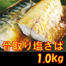 骨取り塩さば　切身1kg(500g×2袋)脂乗りの良いノルウェー産【訳あり:大きさ不揃い】