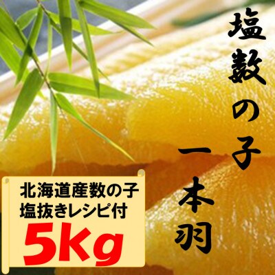 数の子ジャンボ(北海道産)　1本羽　5kg　小分け(500g×10袋)　mi0012-0072