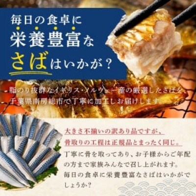 【訳あり】骨取り無塩さばフィーレ4kg(1kg×4袋) mi0012-0150