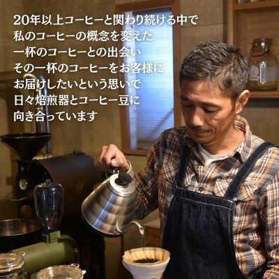 【毎月定期便】スペシャルティコーヒー豆 焙煎士セレクト250g×2種【中細挽き】全6回