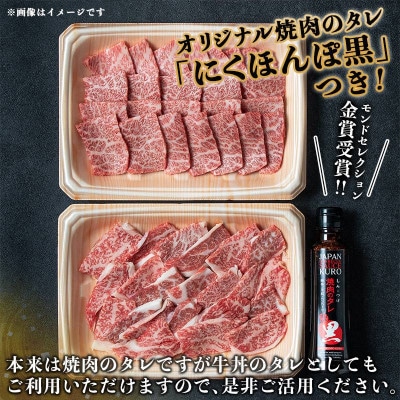 宮崎牛モモウデ赤身焼肉&タレ 800g