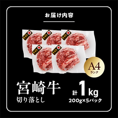 宮崎牛切り落とし 1.0kg