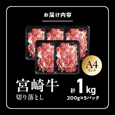宮崎牛切り落とし 1.0kg
