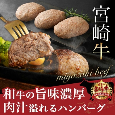 宮崎牛100%ハンバーグ150g×4個・デミグラスソース付