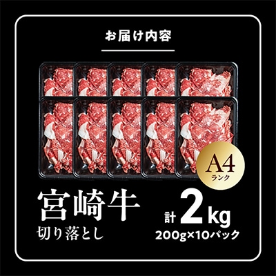 宮崎牛切り落とし 2.0kg