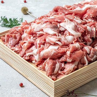 【さとふる限定】Mの国黒豚 ウデ・モモ切落し 4kg(500g×8パック)セット