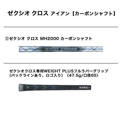 ゼクシオ クロス アイアン 5本セット【 カーボンシャフト/R 】_DH-C719 ゴルフクラブ