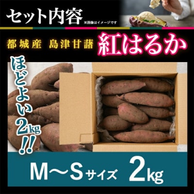 島津甘藷 熟成紅はるか2kg≪M～S≫ 焼き芋