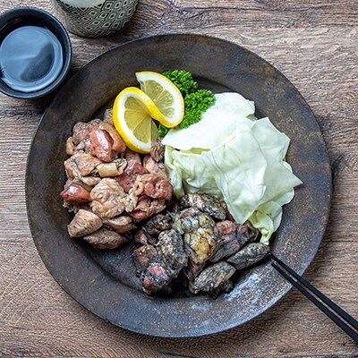 【宮崎名物】地鶏&親鶏炭火焼食べ比べコンビセット1kg