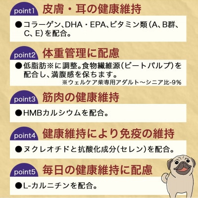 ドッグフード(パグ専用)アダルト～シニア5.5kg