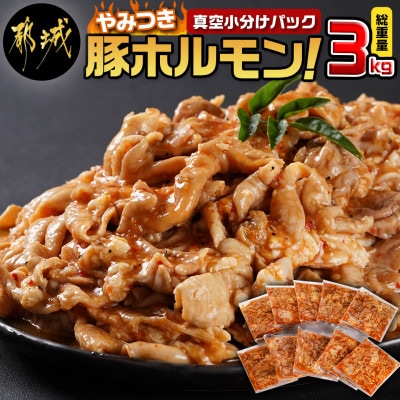 やみつき豚ホルモン!3kg!真空小分けパック!