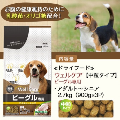ドッグフード(ビーグル専用)アダルト～シニア2.7kg