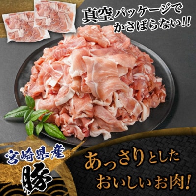 宮崎県産豚切り落とし2.5kg(真空)