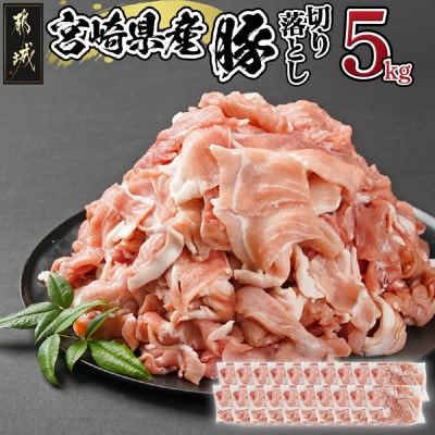 宮崎県産豚切り落とし5.0kg(真空)