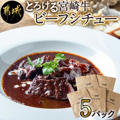 とろける宮崎牛ビーフシチュー5パックセット