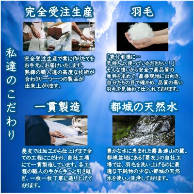 洗える片寄らない羽毛肌掛布団ホワイトダックダウン93%　シングル0.3kgグレー ry0203sGY
