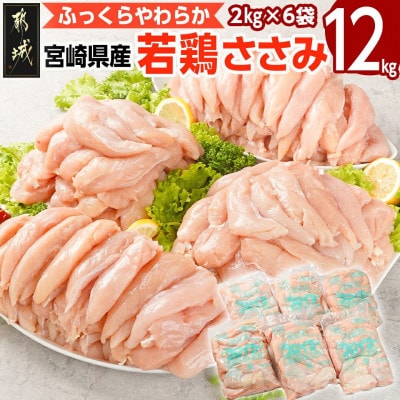 宮崎県産若鶏 ささみ(12kg)